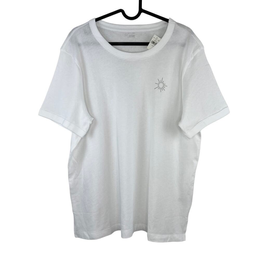NWT Offline by Aerie Oversized White Active Jersey Boyfriend T-Shirt Size Small